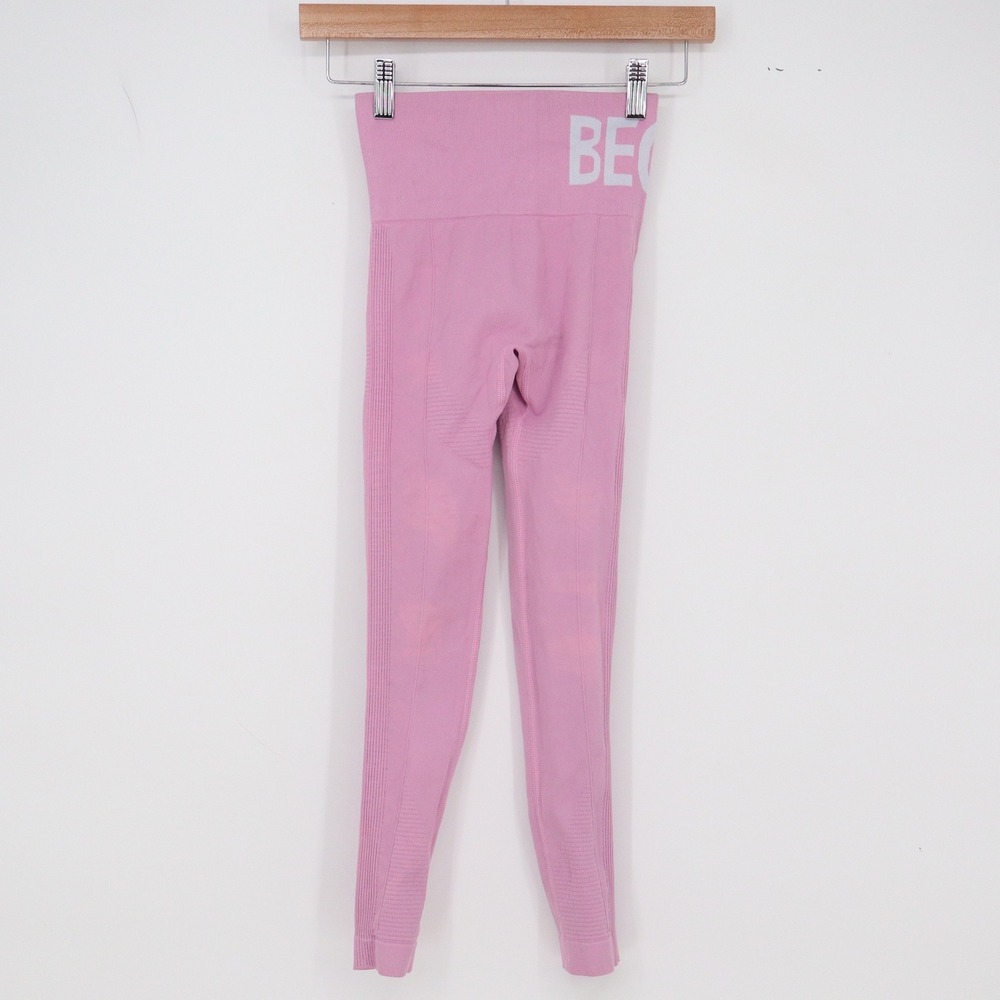 Begin Leggings Women XXS Scrunch Butt Pink High Waist Compression Excellent